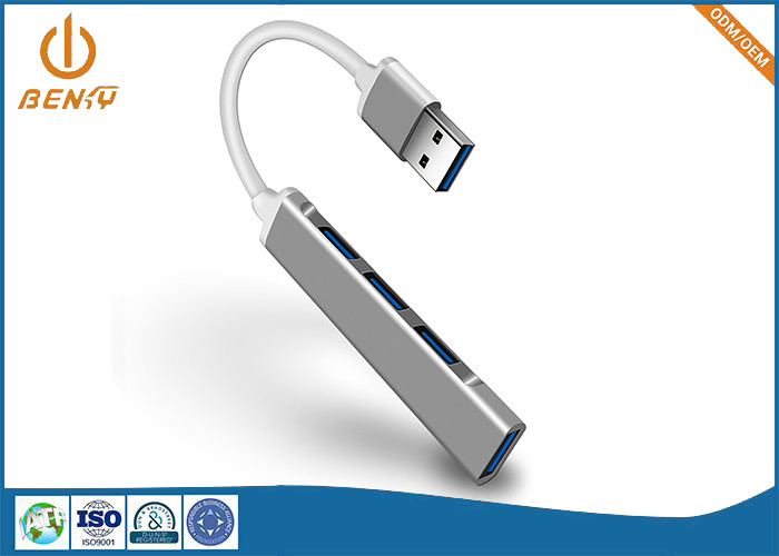 Раковина 6 соединителя USB подвергая механической обработке алюминиевая в 1 эпицентре деятельности USB Multiport переходника станции стыковки